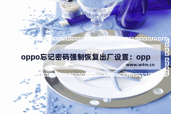 oppo忘记密码强制恢复出厂设置：oppo忘记密码强制恢复出厂设置要锁屏密码怎么办