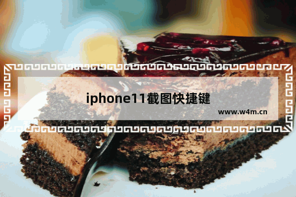 iphone11截图快捷键