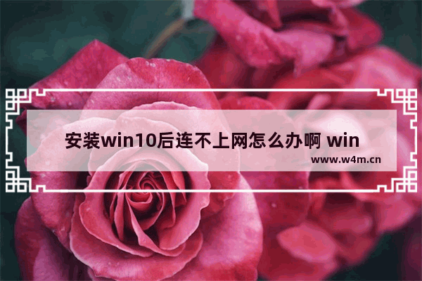 安装win10后连不上网怎么办啊 win10安装后无法上网怎么办