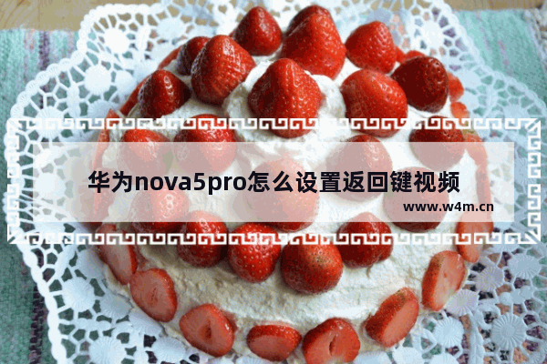 华为nova5pro怎么设置返回键视频