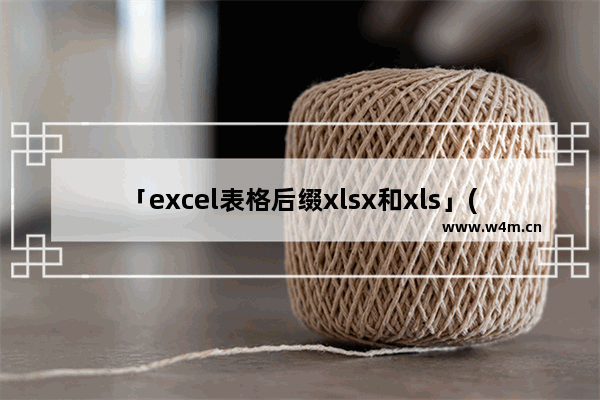 「excel表格后缀xlsx和xls」(excel表格后缀xlsx和Xls怎么转换)