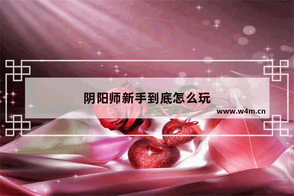 阴阳师新手到底怎么玩