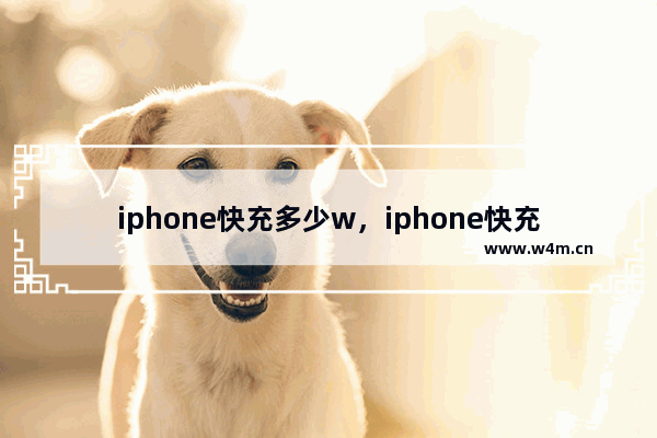 iphone快充多少w，iphone快充多少w的好