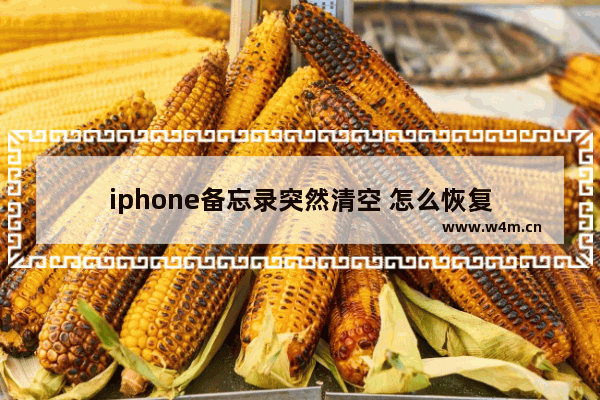 iphone备忘录突然清空 怎么恢复