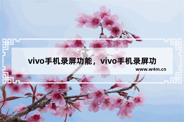 vivo手机录屏功能，vivo手机录屏功能怎么录声音