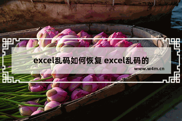 excel乱码如何恢复 excel乱码的原因和解决方法