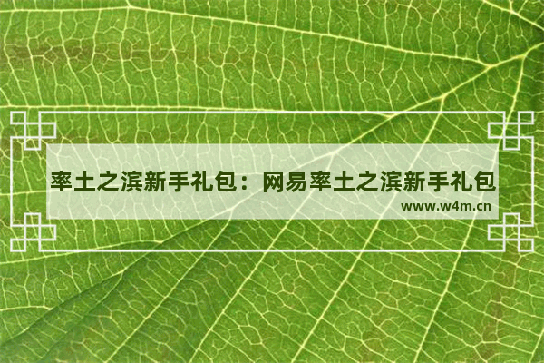 率土之滨新手礼包：网易率土之滨新手礼包