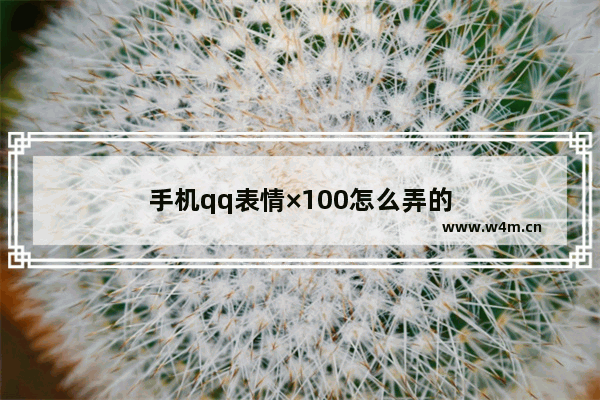 手机qq表情×100怎么弄的