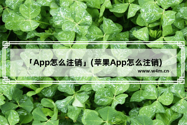 「App怎么注销」(苹果App怎么注销)