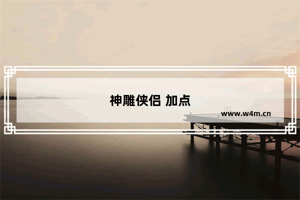 神雕侠侣 加点