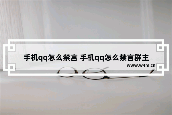 手机qq怎么禁言 手机qq怎么禁言群主