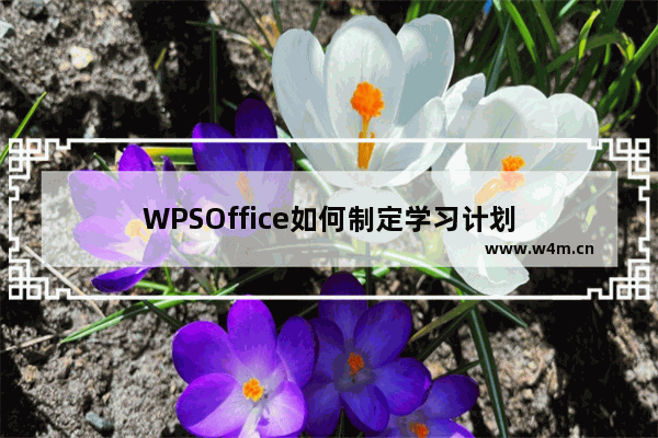 WPSOffice如何制定学习计划