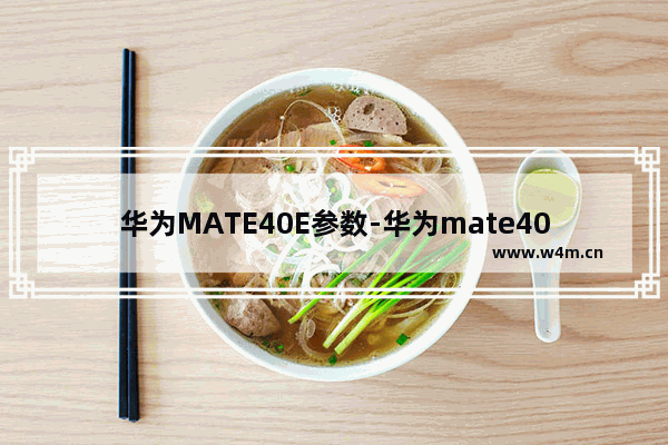 华为MATE40E参数-华为mate40e参数配置