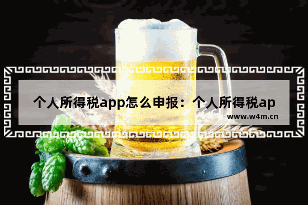 个人所得税app怎么申报：个人所得税app怎么申报专项扣除