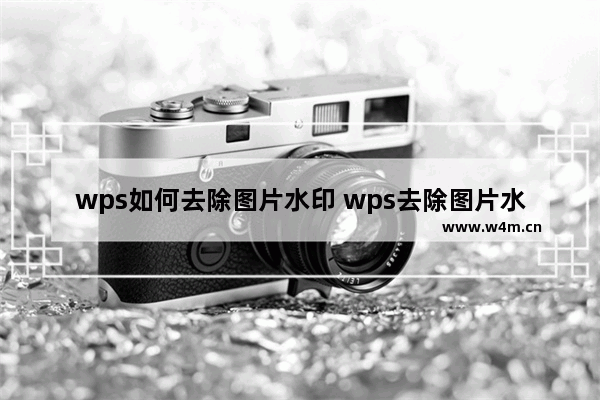 wps如何去除图片水印 wps去除图片水印的步骤