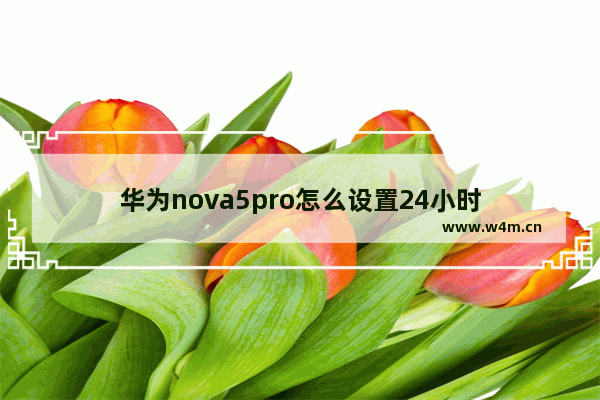 华为nova5pro怎么设置24小时