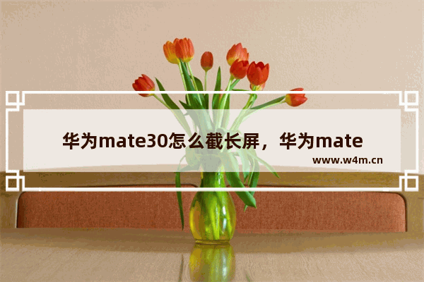 华为mate30怎么截长屏，华为mate30怎么截长屏的4种方法图片