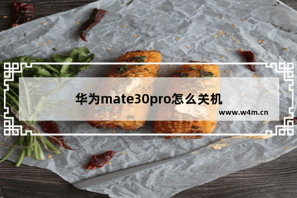 华为mate30pro怎么关机