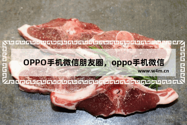 OPPO手机微信朋友圈，oppo手机微信朋友圈怎么发文字加图片