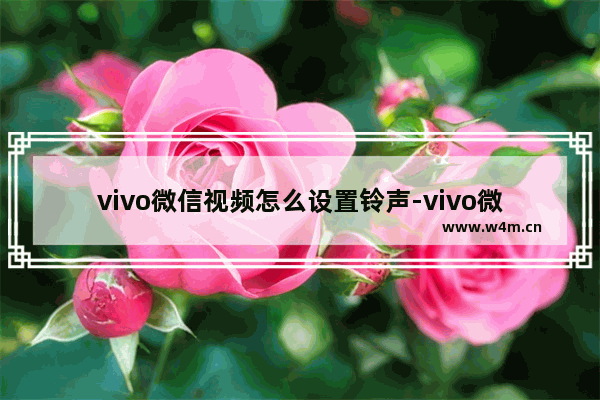 vivo微信视频怎么设置铃声-vivo微信视频怎么设置铃声音乐