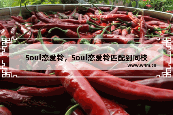 Soul恋爱铃，Soul恋爱铃匹配到同校的