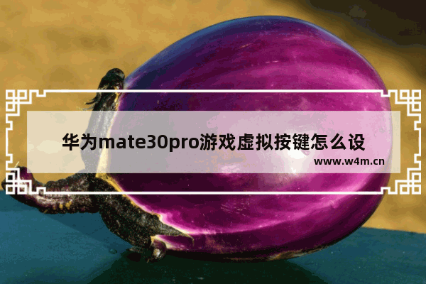 华为mate30pro游戏虚拟按键怎么设置