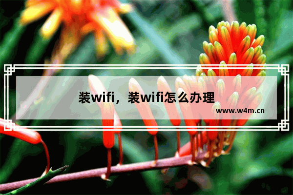 装wifi，装wifi怎么办理