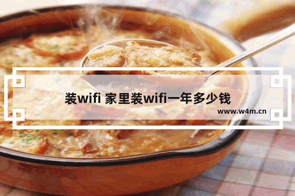 装wifi 家里装wifi一年多少钱