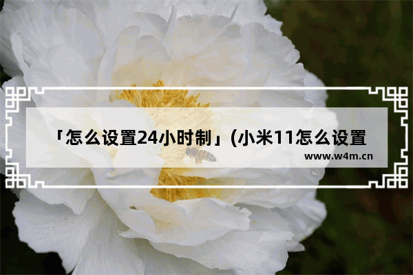 「怎么设置24小时制」(小米11怎么设置24小时制)