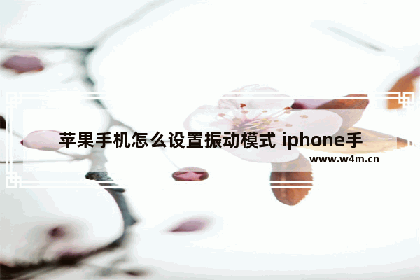 苹果手机怎么设置振动模式 iphone手机设置振动模式的步骤