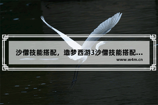 沙僧技能搭配，造梦西游3沙僧技能搭配攻略