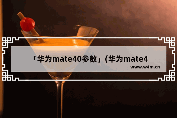 「华为mate40参数」(华为mate40参数表)