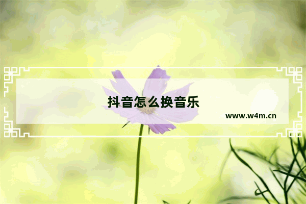 抖音怎么换音乐