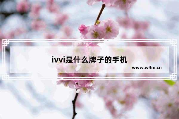 ivvi是什么牌子的手机