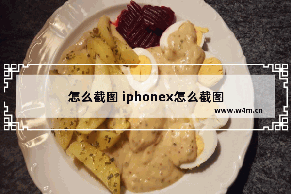 怎么截图 iphonex怎么截图