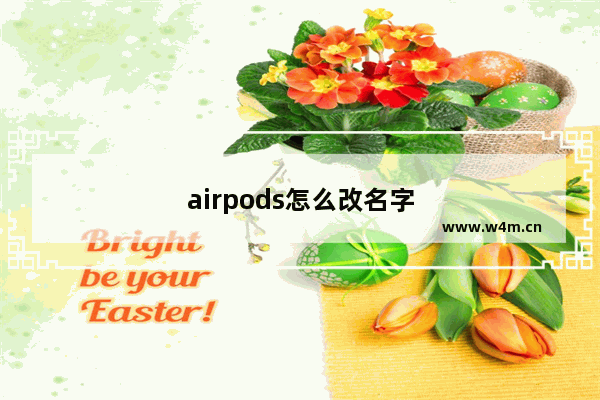 airpods怎么改名字