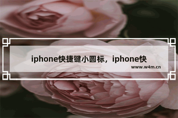 iphone快捷键小圆标，iphone快捷键小圆标不见了