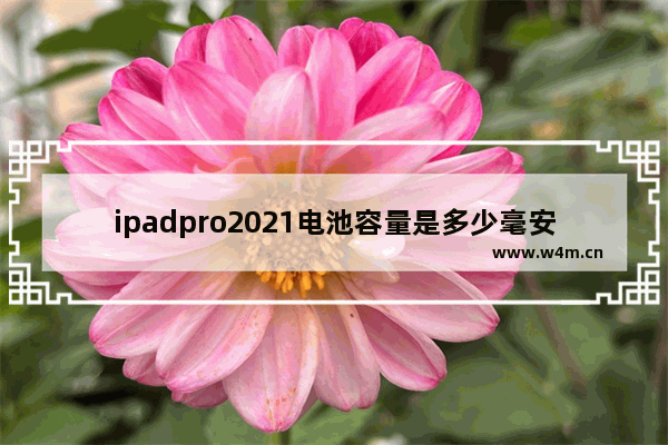 ipadpro2021电池容量是多少毫安