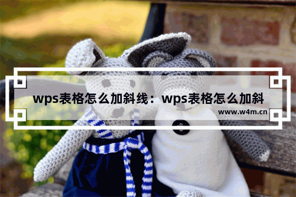 wps表格怎么加斜线：wps表格怎么加斜线后两边打字