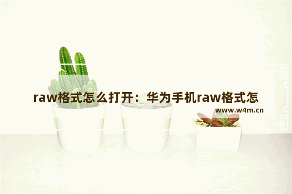 raw格式怎么打开：华为手机raw格式怎么打开