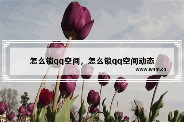 怎么锁qq空间，怎么锁qq空间动态