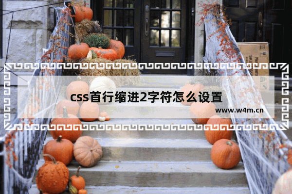 css首行缩进2字符怎么设置