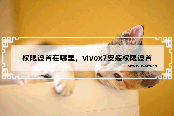 权限设置在哪里，vivox7安装权限设置在哪里设置