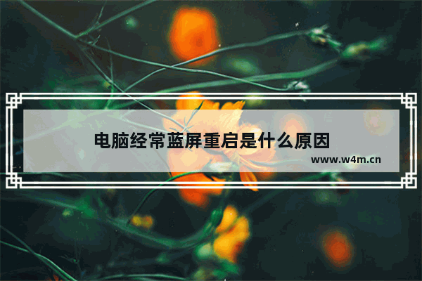 电脑经常蓝屏重启是什么原因