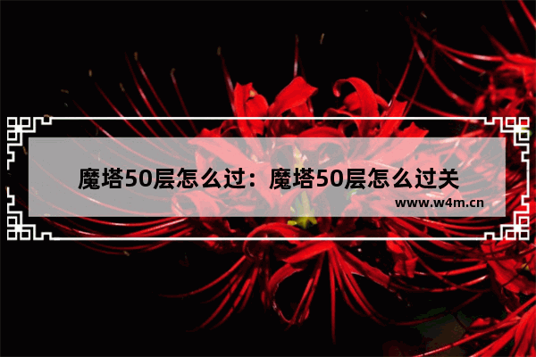 魔塔50层怎么过：魔塔50层怎么过关