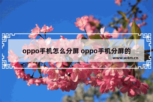 oppo手机怎么分屏 oppo手机分屏的具体方法