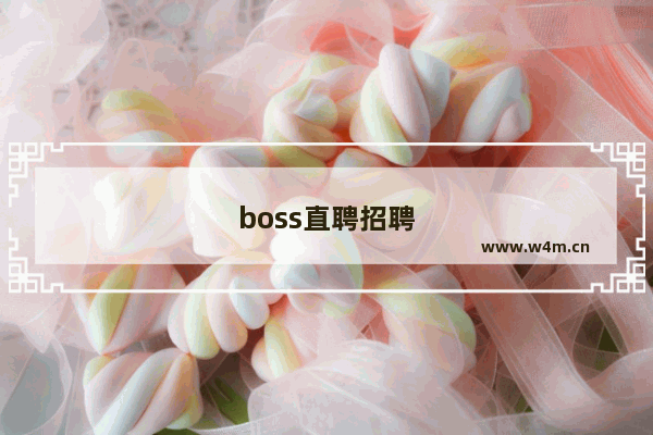 boss直聘招聘