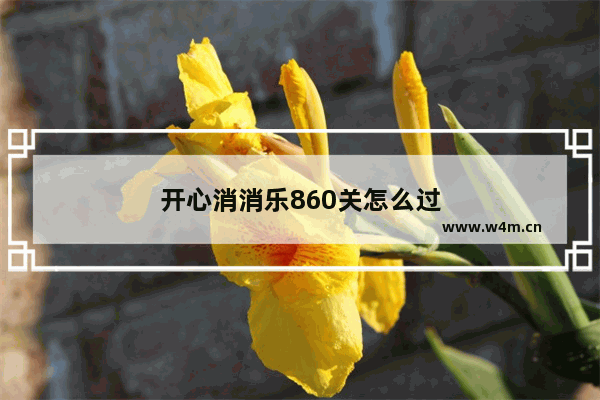 开心消消乐860关怎么过