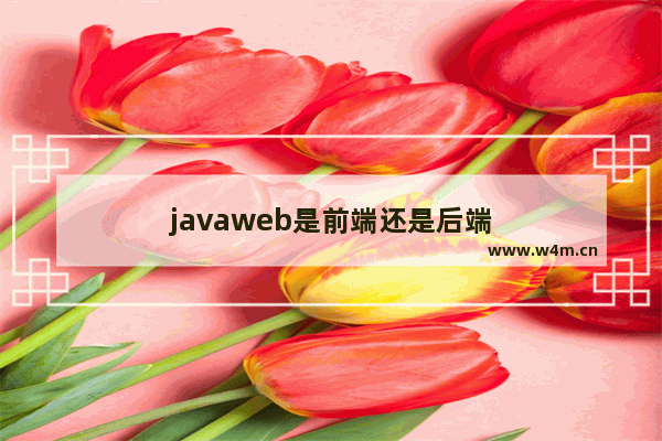 javaweb是前端还是后端