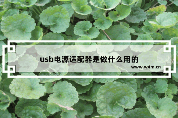 usb电源适配器是做什么用的